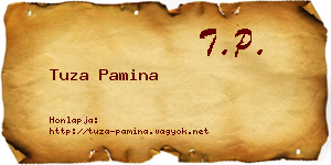 Tuza Pamina névjegykártya